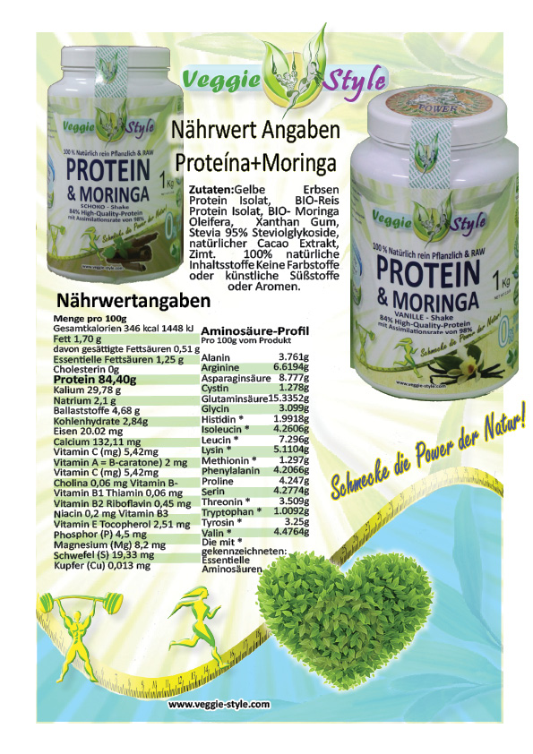 vegane protein shake mit moringa