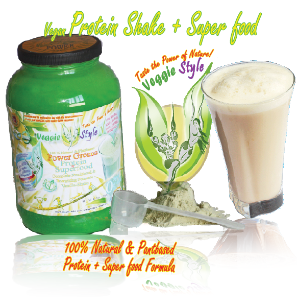 POWERGREEN ALLIN ONE Protein shake Vanilla-from-veggie-style
